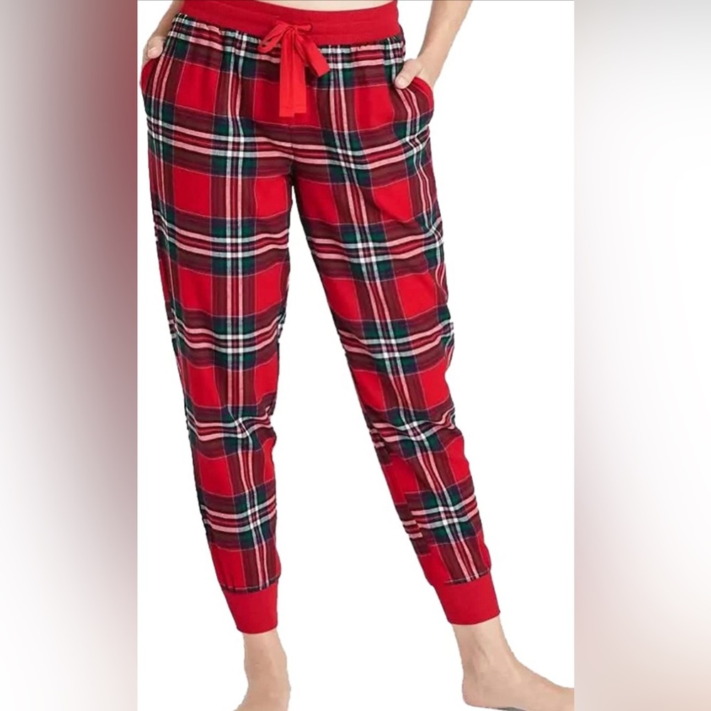 Stars Above Cotton Plaid Jogger Pajama